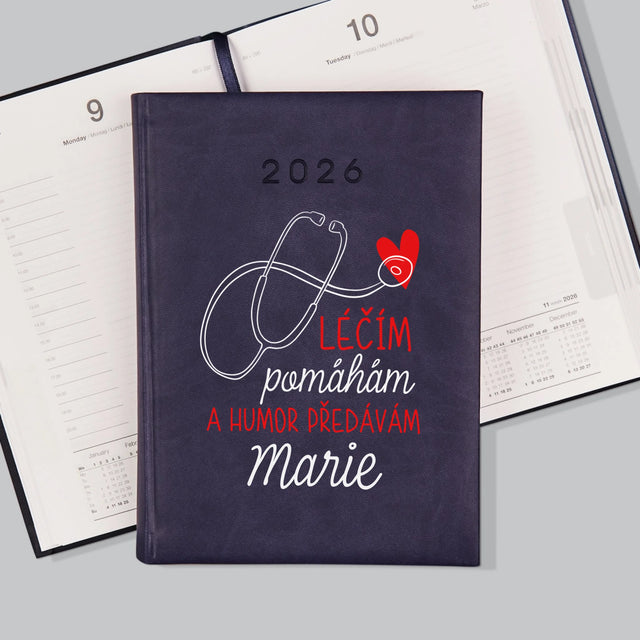 Jméno A Nápis: Léčím Pomáhám - Diář