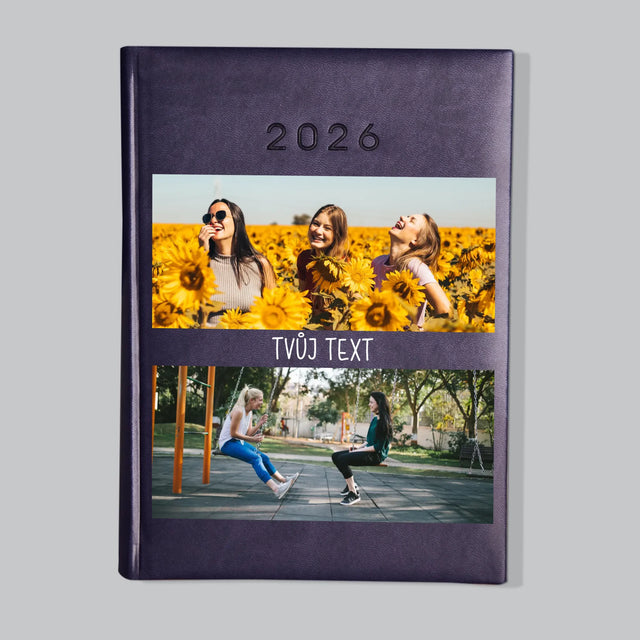 Fotokoláž: 2 Fotky A Nápis - Diář