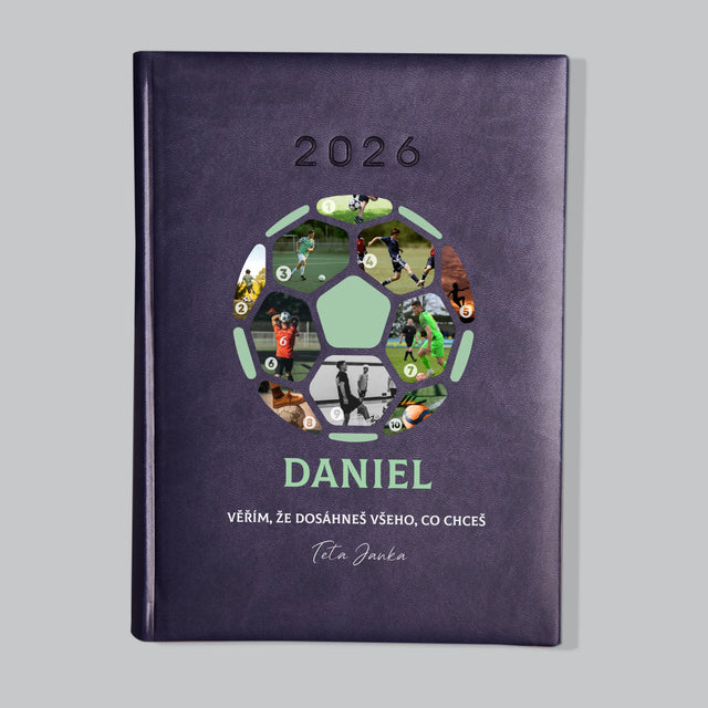 Fotokoláž: Fotbalová Fotografická Koláž - Diář