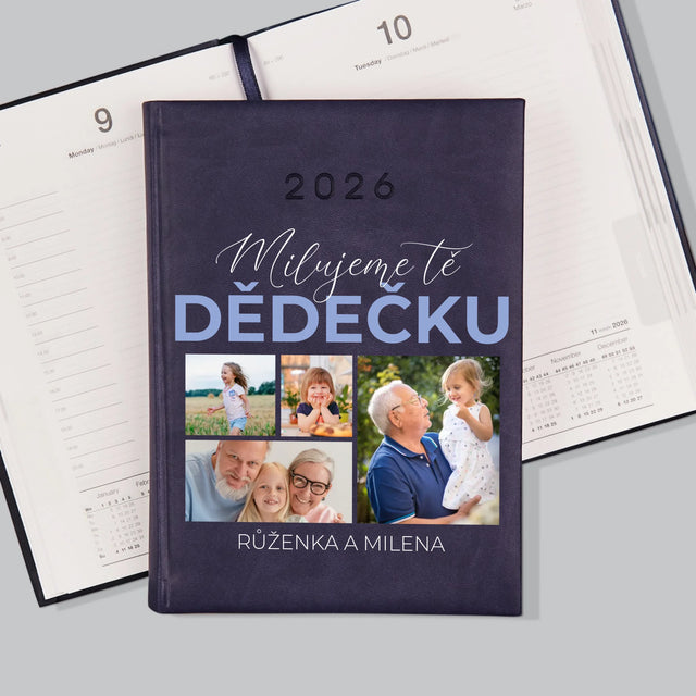 Fotokoláž: Milujeme Tě, Dědečku - Diář