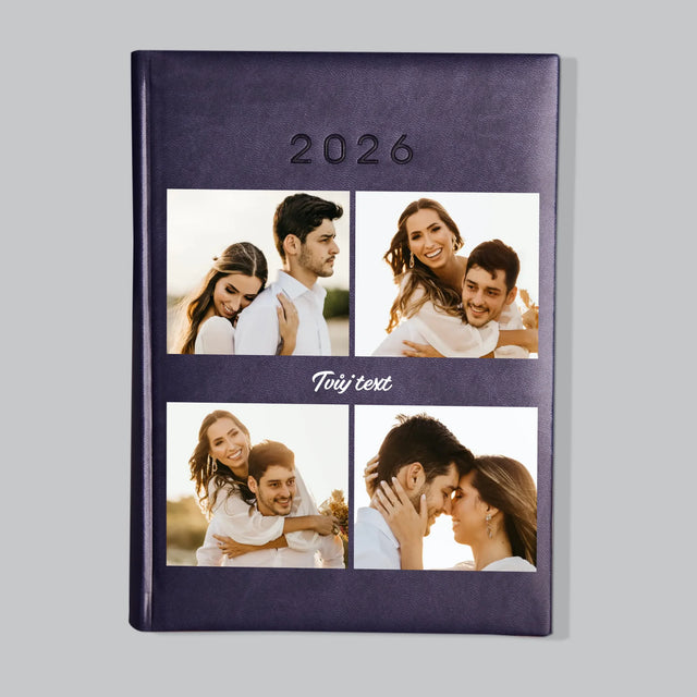 Fotokoláž: 4 Fotky A Nápis - Diář