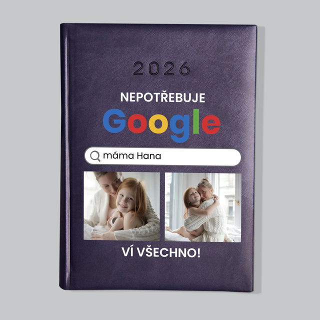 Fotokoláž: Nepotřebuji Google - Diář
