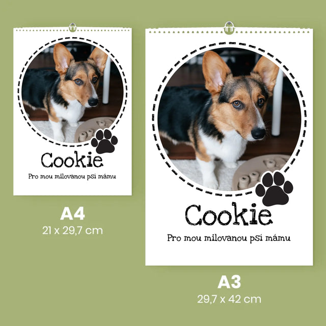 Fotka S Textem: Milovaný Chlupáč - Nástěnný Kalendář