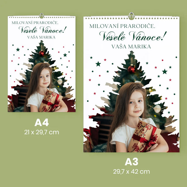 Tvar Z Fotek: Vánoční Stromeček Vánoce - Nástěnný Kalendář