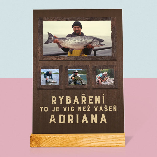 Fotokoláž: Rybaření - Tisk Na Akrylovém Skle