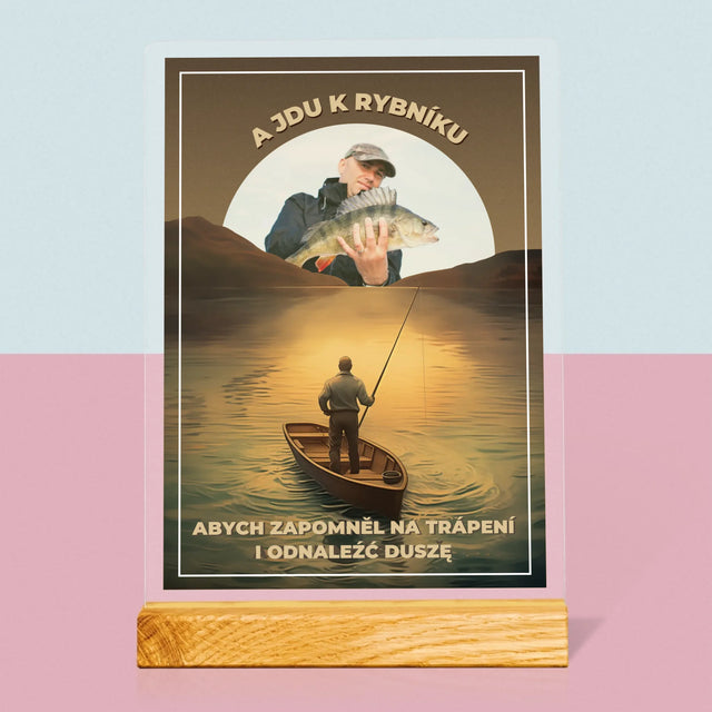 Fotka S Textem: A Jdu K Rybníku - Tisk Na Akrylovém Skle