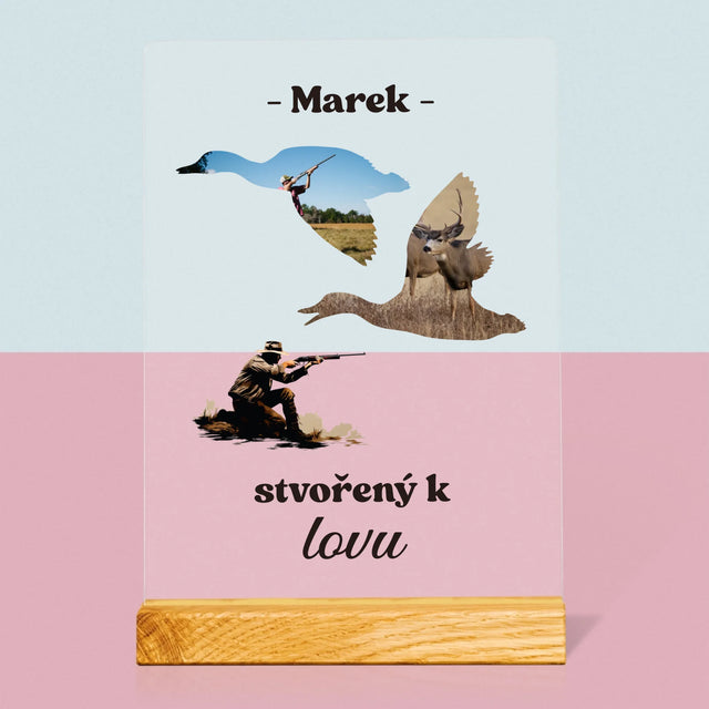 Tvar Z Fotek: Stvořený K Lovu - Tisk Na Akrylovém Skle