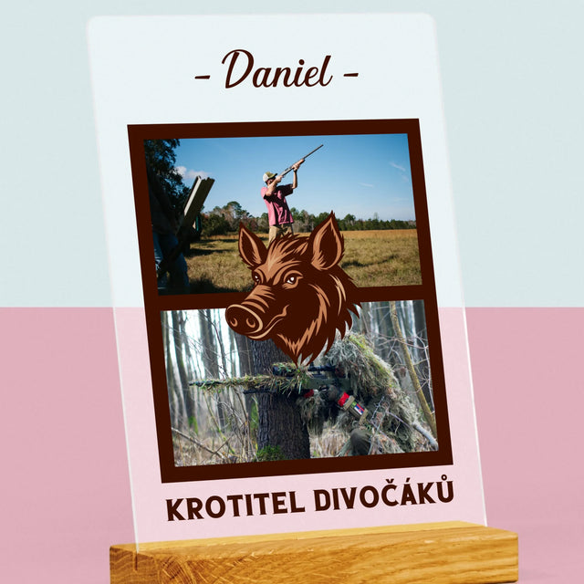 Fotokoláž: Krotitel Divočáků - Tisk Na Akrylovém Skle