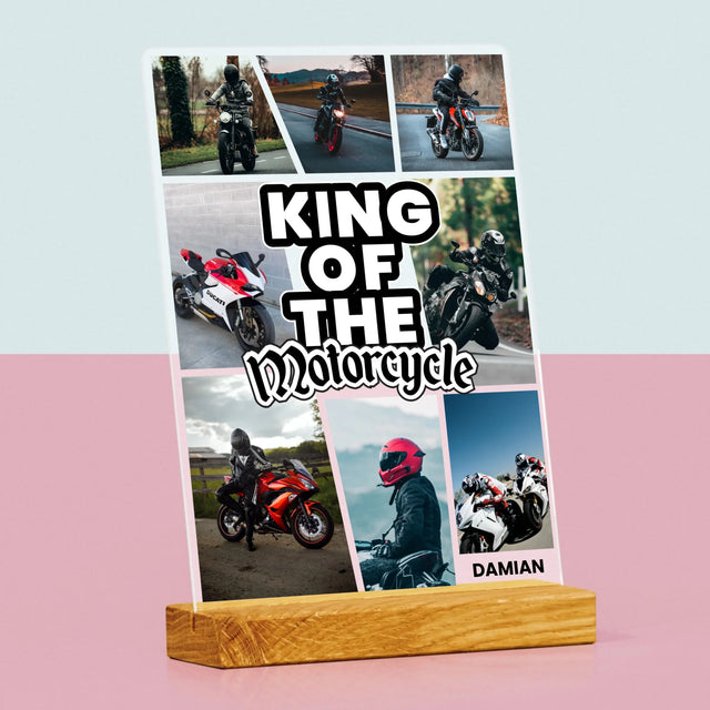 Fotokoláž: King Of The Motorcycle - Tisk Na Akrylovém Skle