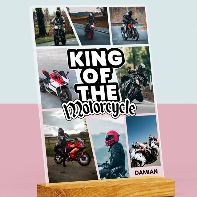 Fotokoláž: King Of The Motorcycle - Tisk Na Akrylovém Skle