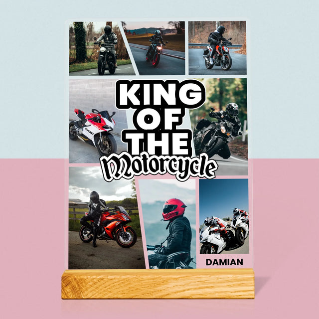 Fotokoláž: King Of The Motorcycle - Tisk Na Akrylovém Skle