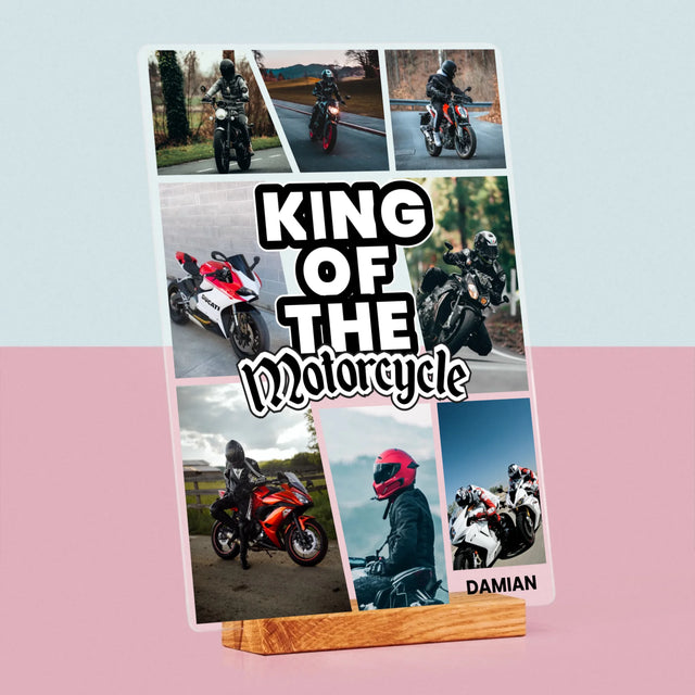 Fotokoláž: King Of The Motorcycle - Tisk Na Akrylovém Skle