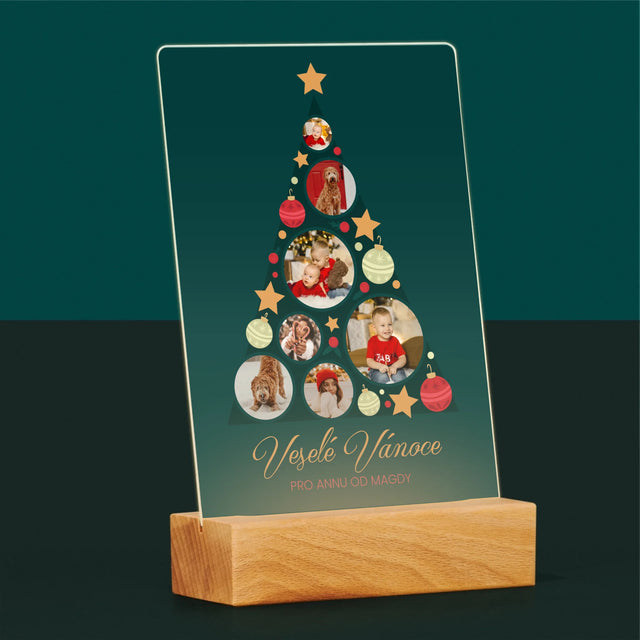 Fotokoláž: Ozdoby Na Stromeček - Tisk Na Akrylovém Skle