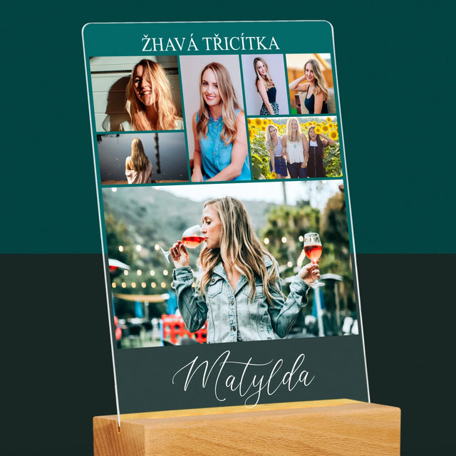 Fotokoláž: Žhavá Třicítka - Tisk Na Akrylovém Skle