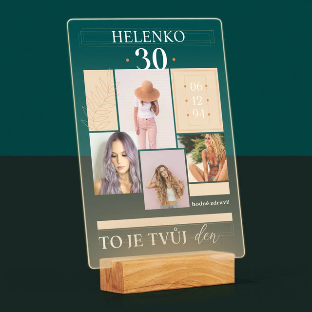 Fotokoláž: To Je Tvůj Den - Tisk Na Akrylovém Skle