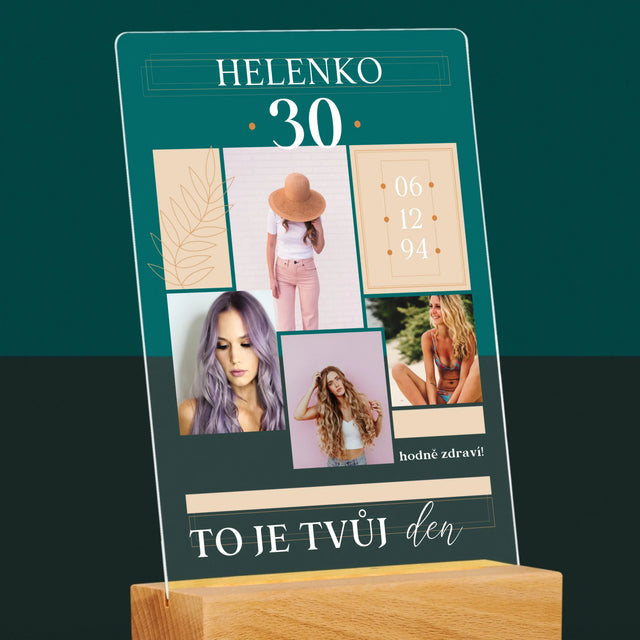 Fotokoláž: To Je Tvůj Den - Tisk Na Akrylovém Skle