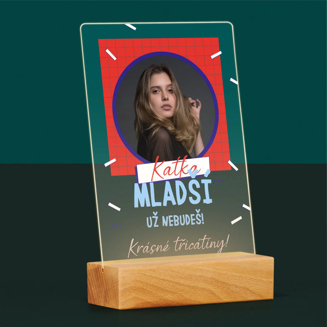 Fotka S Textem: Mladší Nebudeš - Tisk Na Akrylovém Skle