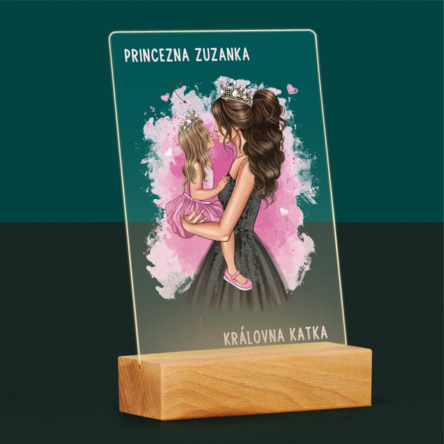 Designér Postav: Maminčina Princezna - Tisk Na Akrylovém Skle
