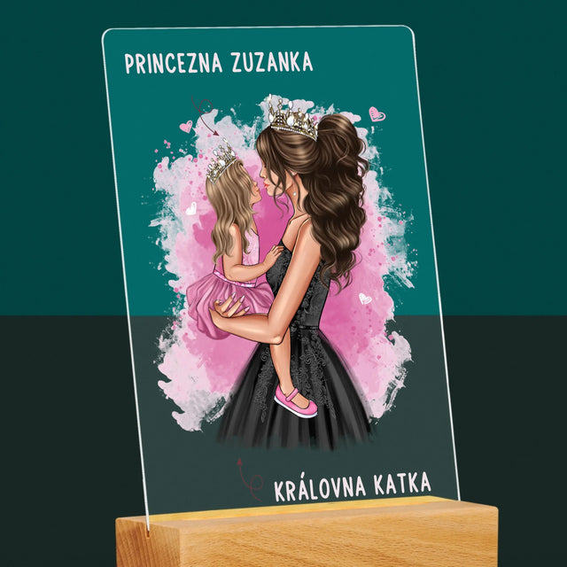 Designér Postav: Maminčina Princezna - Tisk Na Akrylovém Skle