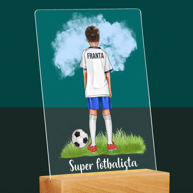 Designér Postav: Malý Fotbalista - Tisk Na Akrylovém Skle