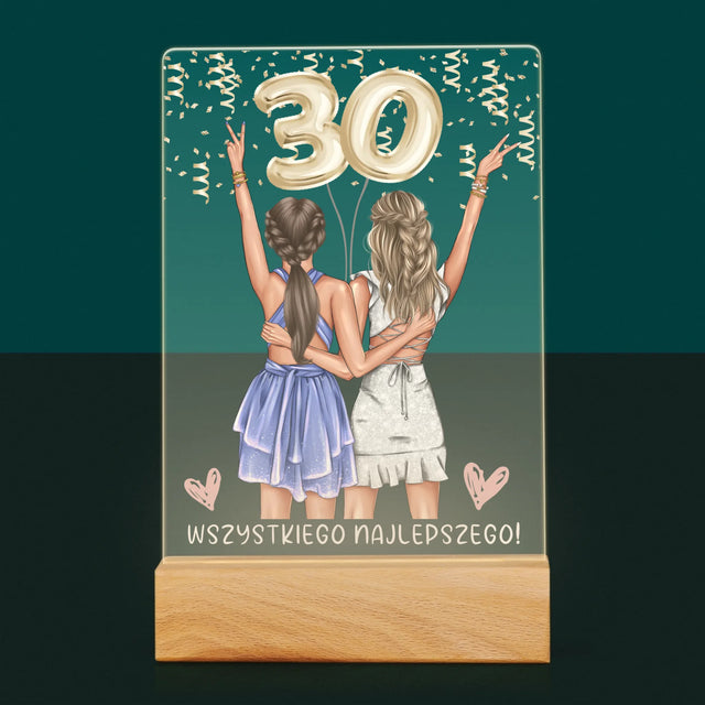 Designér Postav: Kamarádky Třicátiny - Tisk Na Akrylovém Skle