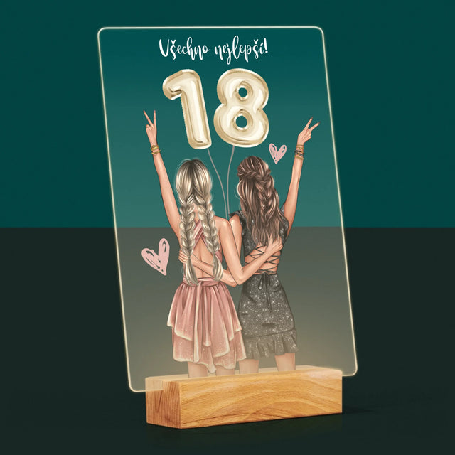 Designér Postav: Přítelkyně Osmnáctiny - Tisk Na Akrylovém Skle