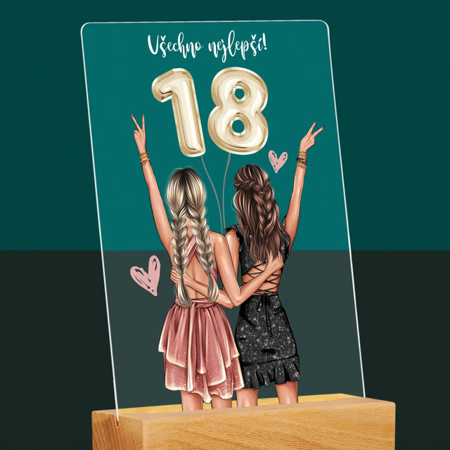 Designér Postav: Přítelkyně Osmnáctiny - Tisk Na Akrylovém Skle