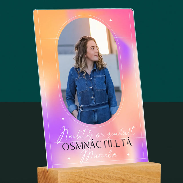 Fotka S Textem: Nechtěj Se Změnit - Tisk Na Akrylovém Skle