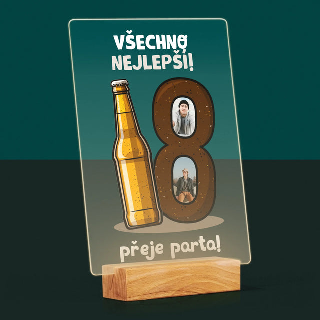 Fotokoláž: 18 Pivo - Tisk Na Akrylovém Skle