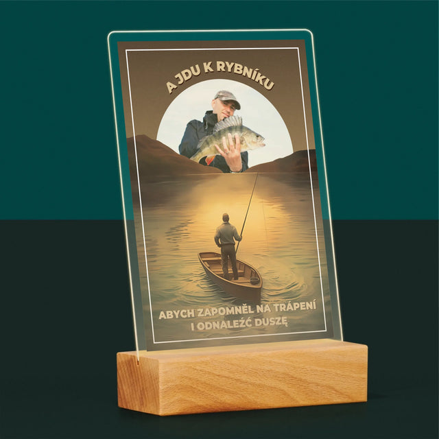 Fotka S Textem: A Jdu K Rybníku - Tisk Na Akrylovém Skle