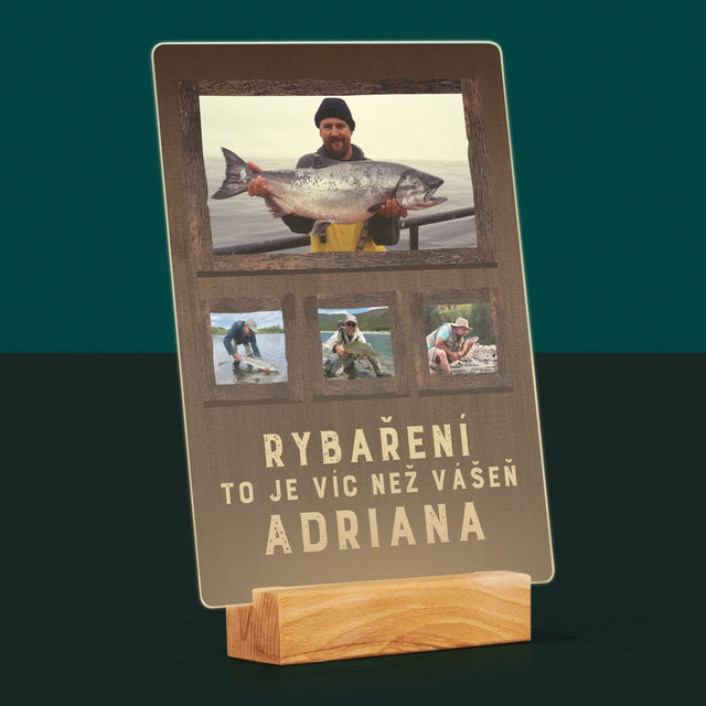 Fotokoláž: Rybaření - Tisk Na Akrylovém Skle