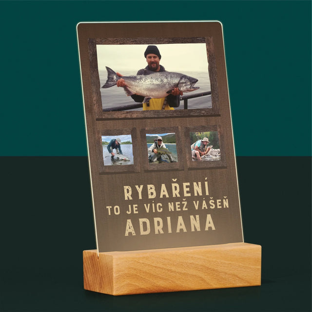 Fotokoláž: Rybaření - Tisk Na Akrylovém Skle