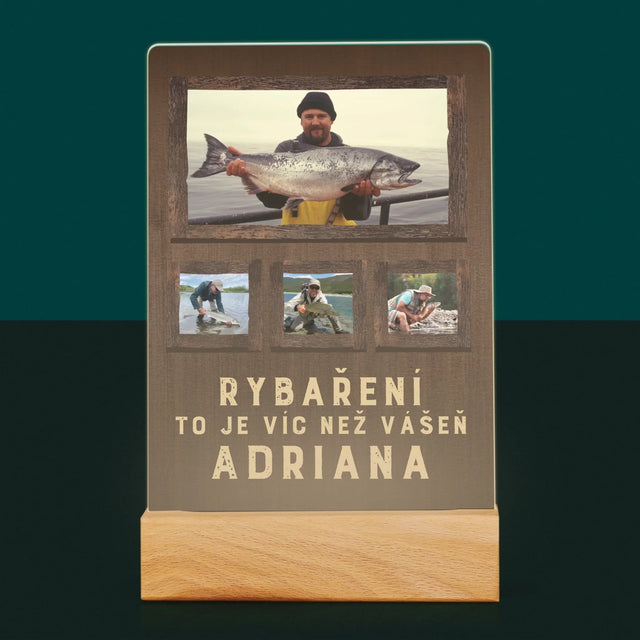 Fotokoláž: Rybaření - Tisk Na Akrylovém Skle