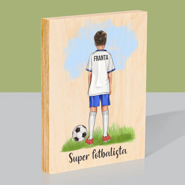 Designér Postav: Malý Fotbalista - Tisk Na Dřevo