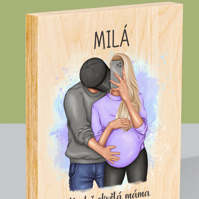 Designér Postav: Budeš Skvělá Máma - Tisk Na Dřevo