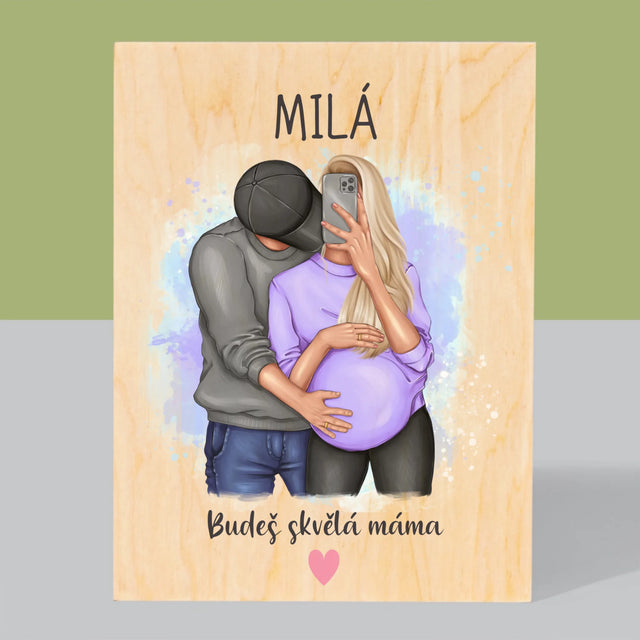 Designér Postav: Budeš Skvělá Máma - Tisk Na Dřevo