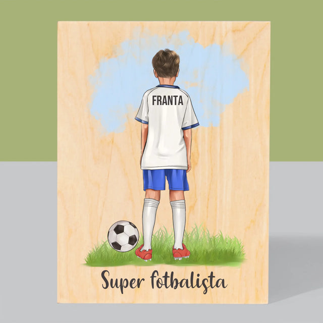 Designér Postav: Malý Fotbalista - Tisk Na Dřevo