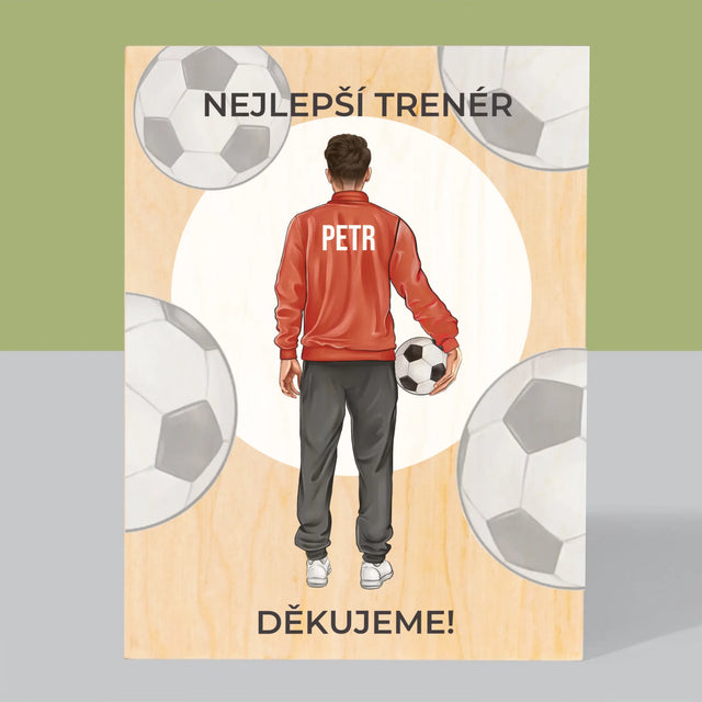 Designér Postav: Nejlepší Trenér - Tisk Na Dřevo