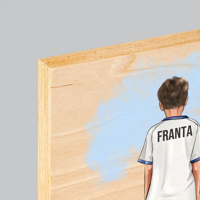 Designér Postav: Malý Fotbalista - Tisk Na Dřevo