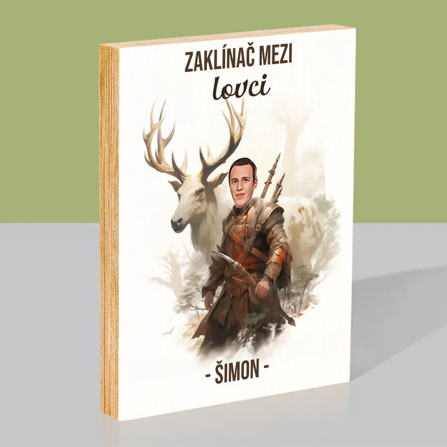Tvoje Postava: Zaklínač Mezi Lovci - Tisk Na Dřevo