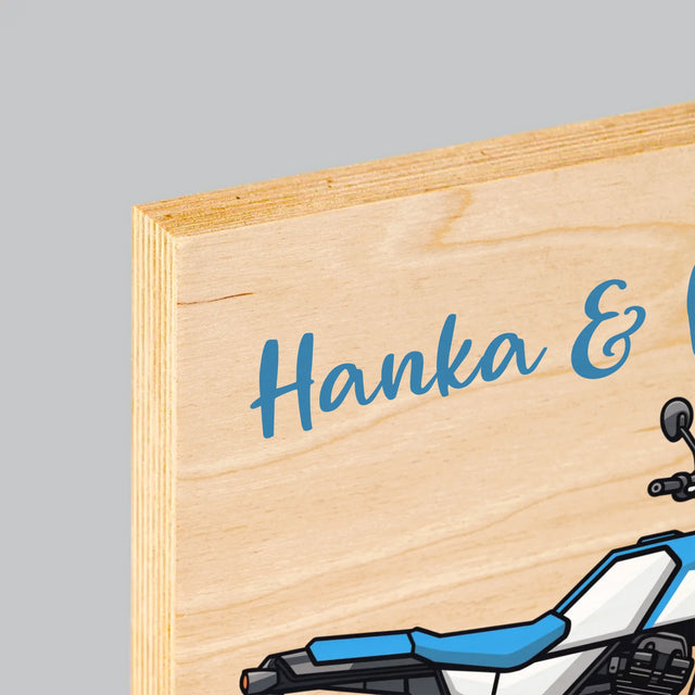 Fotokoláž: Spolu Až K Obzoru - Tisk Na Dřevo