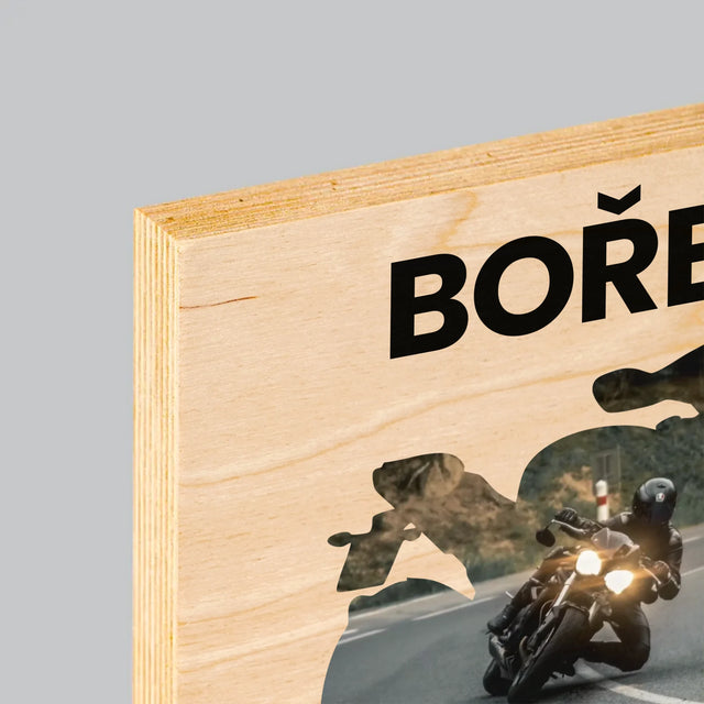 Tvar Z Fotek: Just Ride - Tisk Na Dřevo