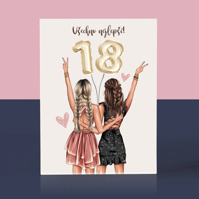 Designér Postav: Přítelkyně Osmnáctiny - Akrylový Blok