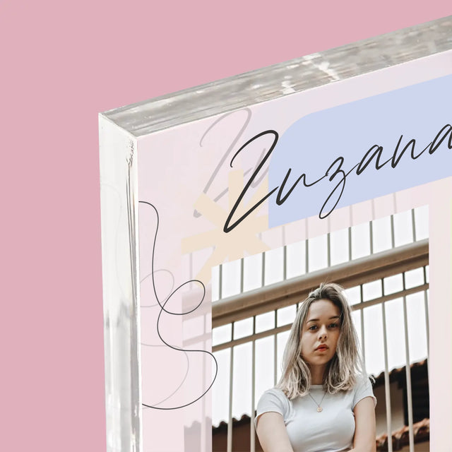 Fotka S Textem: Nejlepší Osmnáctiny - Akrylový Blok