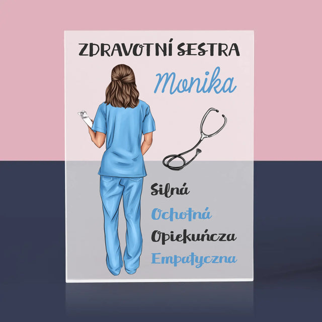 Designér Postav: Vlastnosti Zdravotní Sestry - Akrylový Blok
