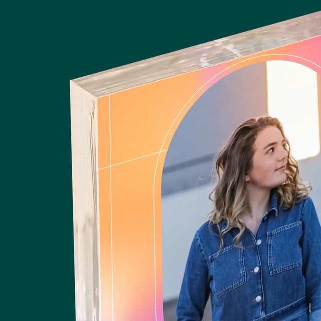 Fotka S Textem: Nechtěj Se Změnit - Akrylový Blok