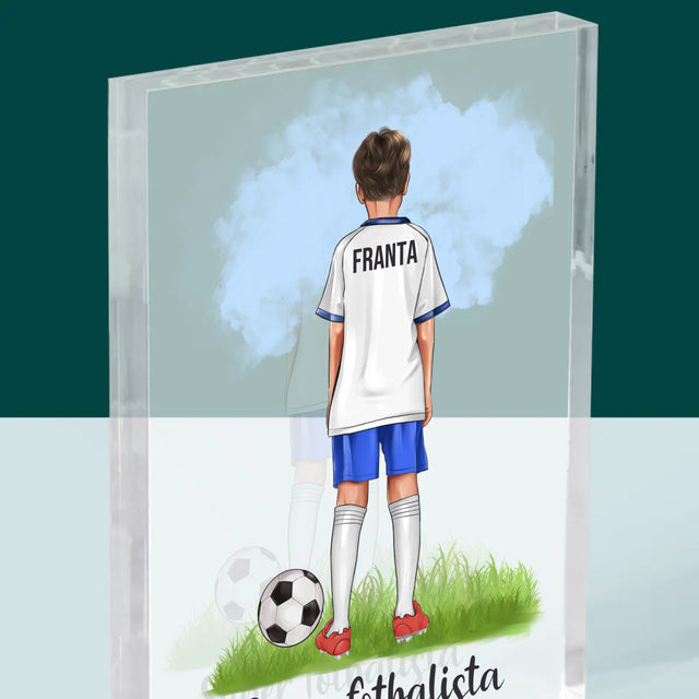 Designér Postav: Malý Fotbalista - Akrylový Blok