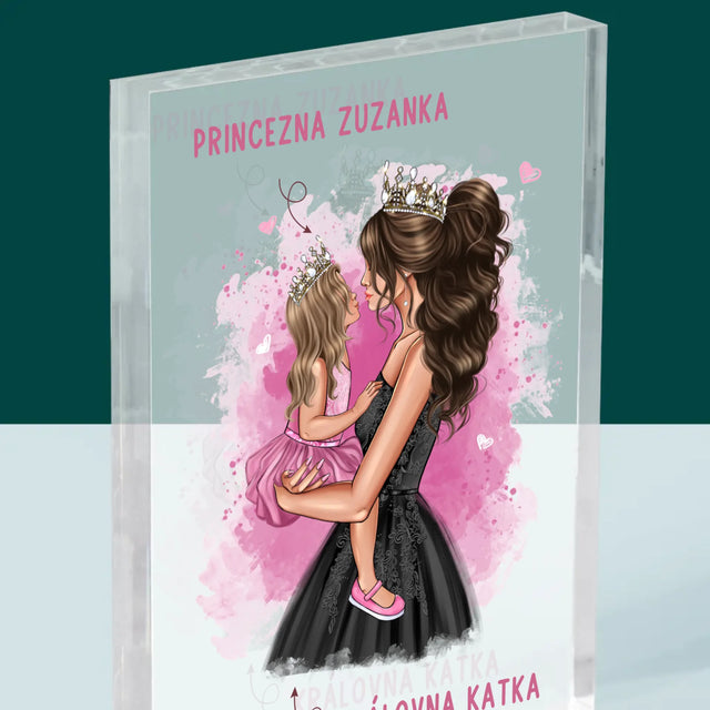 Designér Postav: Maminčina Princezna - Akrylový Blok