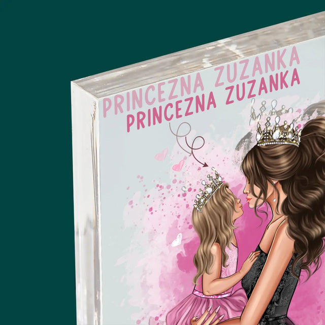 Designér Postav: Maminčina Princezna - Akrylový Blok