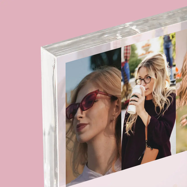 Fotokoláž: 25. Narozeniny Definice - Akrylový Blok